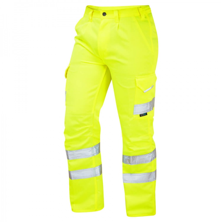Leo Workwear CT01-YSuperior CargoYellowHi Vis Trousers